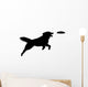 Dog Catching Frisbee Wall Decal