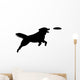 Dog Catching Frisbee Wall Decal