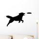 Dog Catching Frisbee Wall Decal