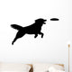 Dog Catching Frisbee Wall Decal