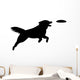 Dog Catching Frisbee Wall Decal