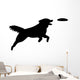 Dog Catching Frisbee Wall Decal