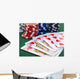 Poker Game Set Chips Wall Decal