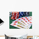 Poker Game Set Chips Wall Decal
