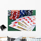 Poker Game Set Chips Wall Decal