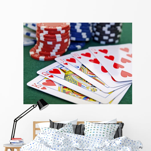 Poker Game Set Chips Wall Decal