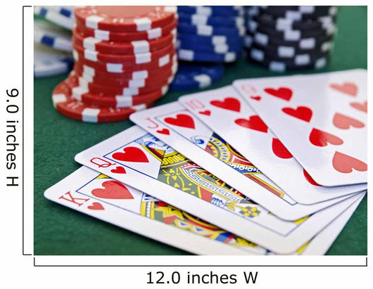 Poker Game Set Chips Wall Decal