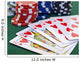 Poker Game Set Chips Wall Decal