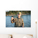 Fisherman Fishing River Wall Decal