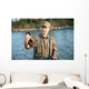 Fisherman Fishing River Wall Decal