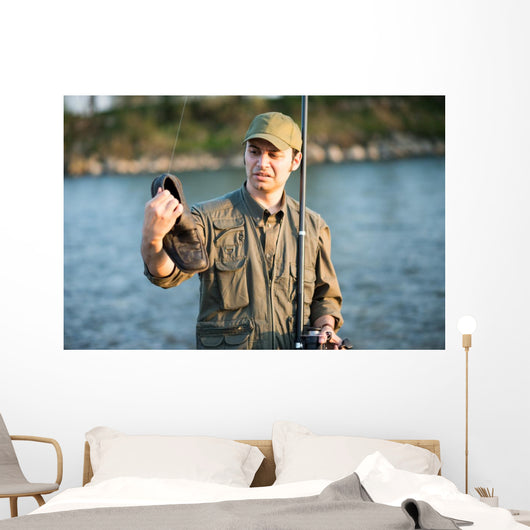 Fisherman Fishing River Wall Decal