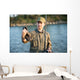 Fisherman Fishing River Wall Decal
