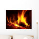 Log Fire Wall Decal