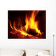 Log Fire Wall Decal