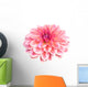 Dahlia Flower White Wall Decal