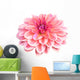 Dahlia Flower White Wall Decal