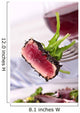 Seared Ahe Tuna Closeup Wall Decal