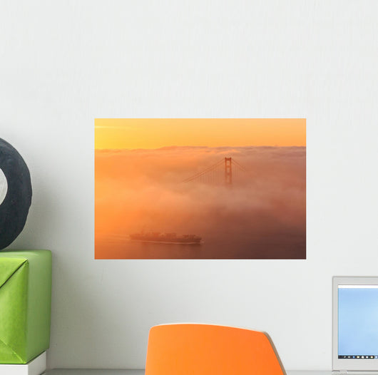 Low Fog Golden Gate Wall Decal