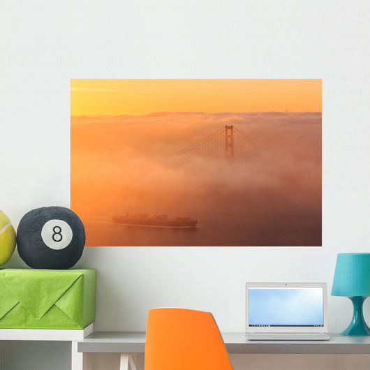Low Fog Golden Gate Wall Decal