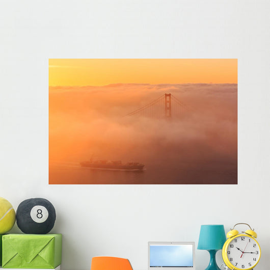 Low Fog Golden Gate Wall Decal