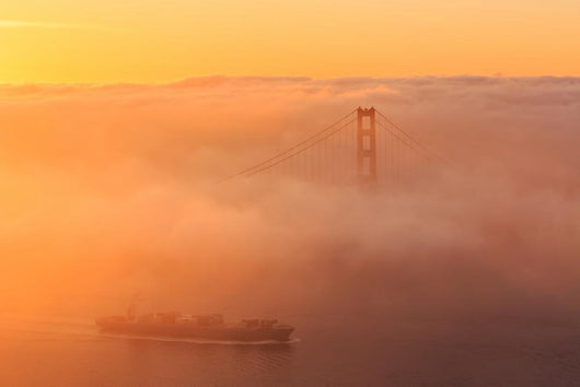 Low Fog Golden Gate Wall Decal