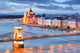 Budapest with Chain Bridge Wall Decal