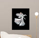 White Siamese Fighting Fish Wall Decal
