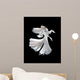 White Siamese Fighting Fish Wall Decal
