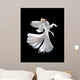 White Siamese Fighting Fish Wall Decal
