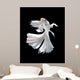 White Siamese Fighting Fish Wall Decal