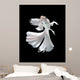 White Siamese Fighting Fish Wall Decal