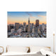 Beautiful view of  business center in downtown San Francisco Wall Mural