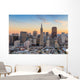 Beautiful view of  business center in downtown San Francisco Wall Mural
