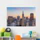 Beautiful view of  business center in downtown San Francisco Wall Mural