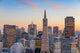 Beautiful view of  business center in downtown San Francisco Wall Mural