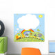 Train with Animals and Wall Decal