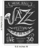 Poster Jazz Festival Blackboard Wall Decal