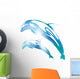 Abstract Dolphin Blur Wall Decal