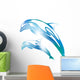 Abstract Dolphin Blur Wall Decal