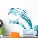 Abstract Dolphin Blur Wall Decal