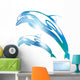 Abstract Dolphin Blur Wall Decal