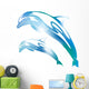 Abstract Dolphin Blur Wall Decal