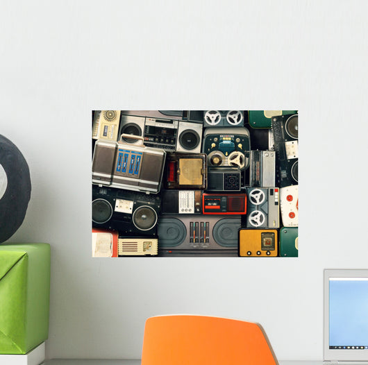 Colorful Music Collage Wall Decal