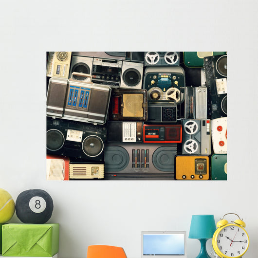 Colorful Music Collage Wall Decal