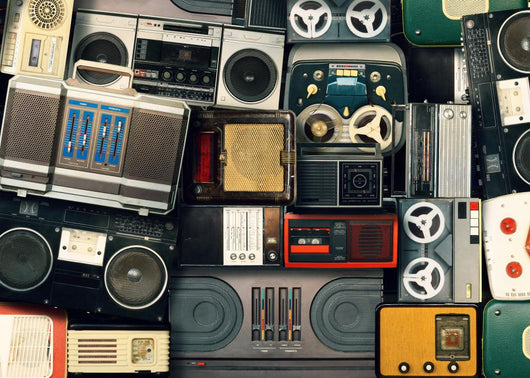 Colorful Music Collage Wall Decal