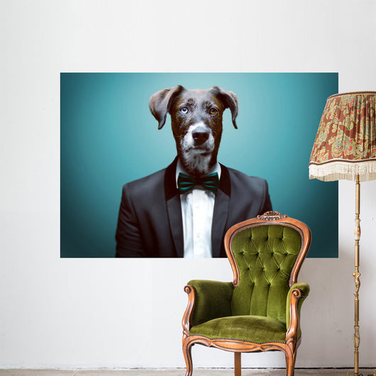 Dressy Dog Wall Decal