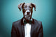 Dressy Dog Wall Decal