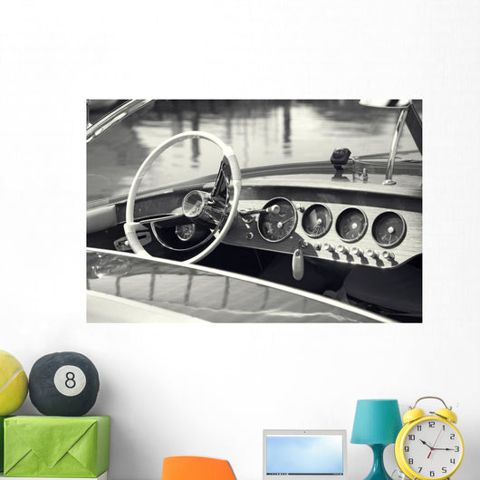 Vintage Luxury Boat Commands Wall Decal