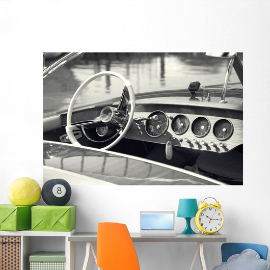 Vintage Luxury Boat Commands Wall Decal