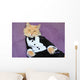 Cat Wearing Tuxedo Wall Decal